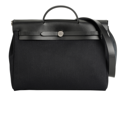 Herbag 35 In Hunter/Canvas Noir, front view
